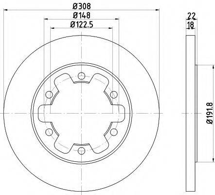 MINTEX MDC2698 Тормозной диск