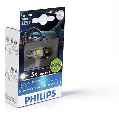 PHILIPS 128584000KX1 Лампа накаливания, oсвещение салона; Лампа накаливания, фонарь установленный в двери; Лампа накаливания, фонарь освещения багажника; Лампа накаливания, подкапотная лампа; Лампа накаливания; Лампа, страховочное освещение двери; Лампа, освещение ящика для перчаток; Лампа, лампа чтения; Лампа, входное освещение