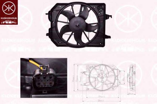 KLOKKERHOLM 25322606 Вентилятор, охлаждение двигателя