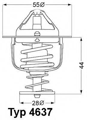 WAHLER 463782D Термостат, охлаждающая жидкость