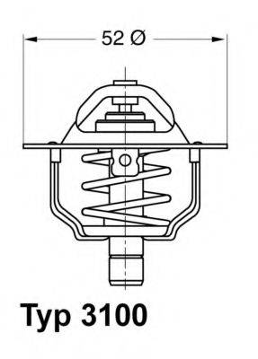 WAHLER 310088D Термостат, охлаждающая жидкость