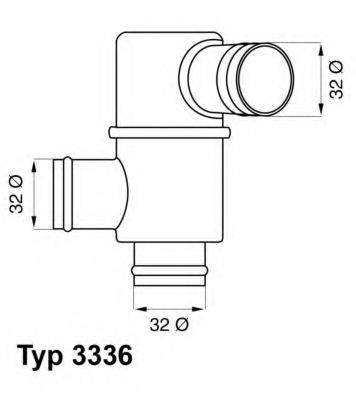 WAHLER 333683 Термостат, охлаждающая жидкость