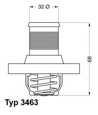 WAHLER 346389D Термостат, охлаждающая жидкость