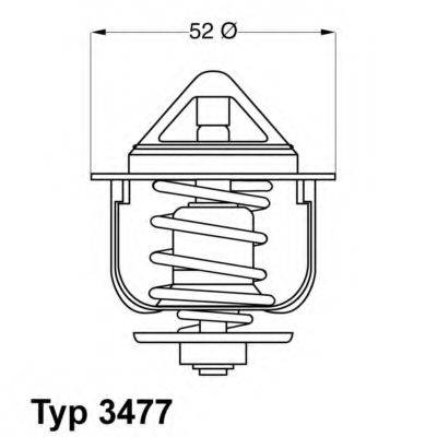 WAHLER 347788D Термостат, охлаждающая жидкость