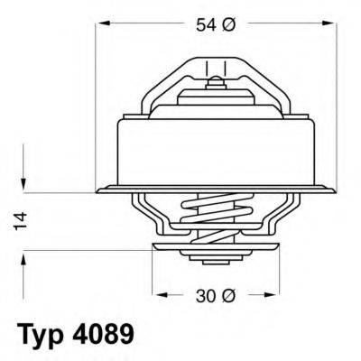 WAHLER 408987D Термостат, охлаждающая жидкость