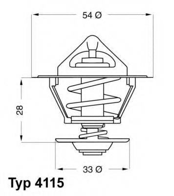 WAHLER 411592D Термостат, охлаждающая жидкость