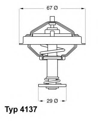 WAHLER 413780D Термостат, охлаждающая жидкость