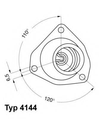 WAHLER 414492D Термостат, охлаждающая жидкость