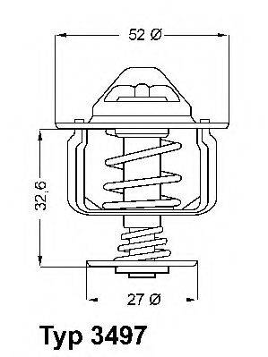 WAHLER 349788D Термостат, охлаждающая жидкость