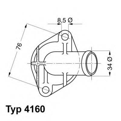 WAHLER 416083D Термостат, охлаждающая жидкость