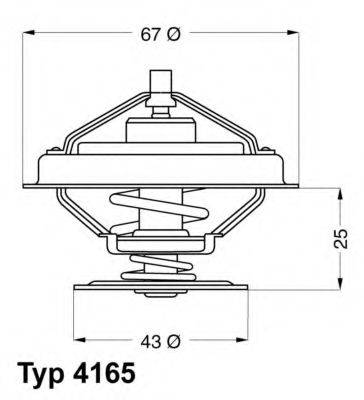 WAHLER 416579D Термостат, охлаждающая жидкость