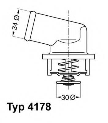 WAHLER 417892D Термостат, охлаждающая жидкость