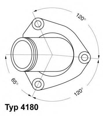 WAHLER 418082D Термостат, охлаждающая жидкость