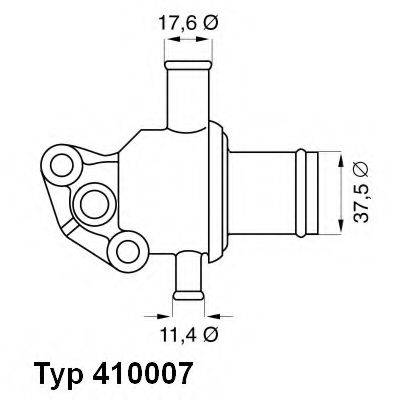 WAHLER 41000787D Термостат, охлаждающая жидкость