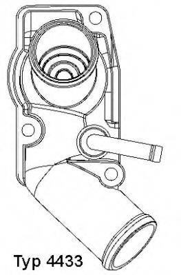 WAHLER 443392D Термостат, охлаждающая жидкость