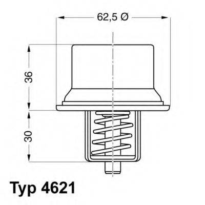 WAHLER 462180D Термостат, охлаждающая жидкость