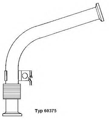 WAHLER 60375D Трубка, клапан возврата ОГ