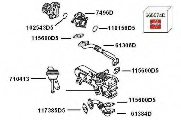 WAHLER 7900383 Рециркуляция ОГ