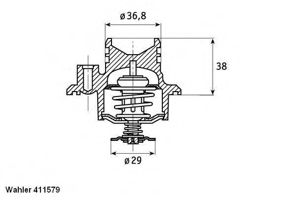 WAHLER 41157992D Термостат, охлаждающая жидкость