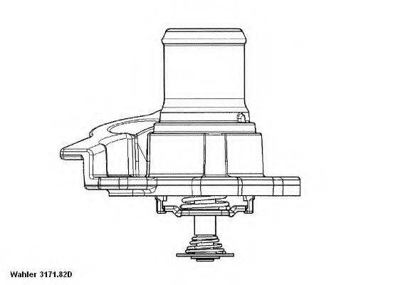 WAHLER 317182D Термостат, охлаждающая жидкость
