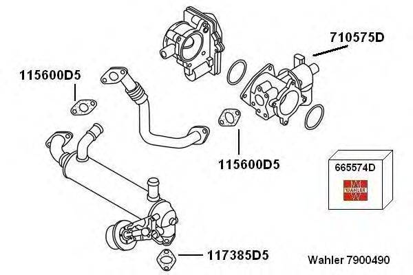 WAHLER 7900490 Рециркуляция ОГ