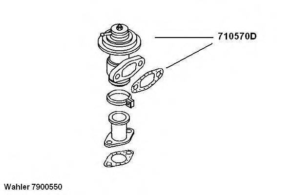 WAHLER 7900550 Рециркуляция ОГ