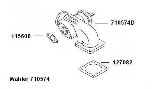 WAHLER 710574D Клапан возврата ОГ