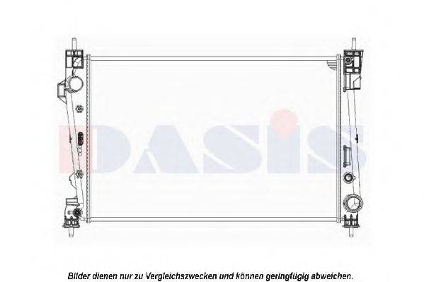 AKS DASIS 010014N Радиатор, охлаждение двигателя