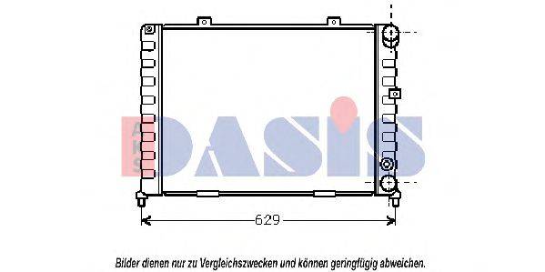 AKS DASIS 010130N Радиатор, охлаждение двигателя