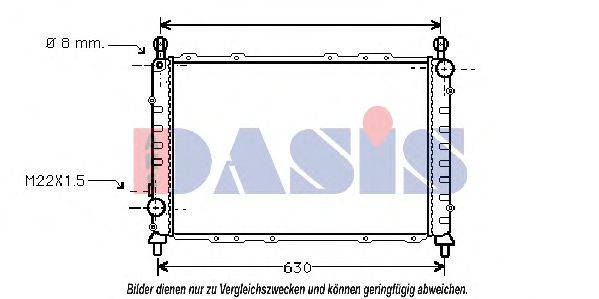 AKS DASIS 010250N Радиатор, охлаждение двигателя