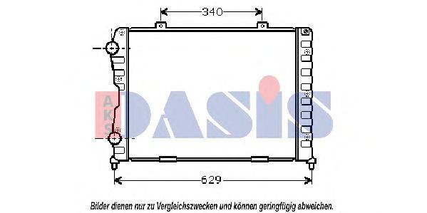 AKS DASIS 011070N Радиатор, охлаждение двигателя
