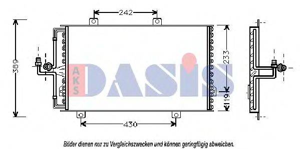 AKS DASIS 012030N Конденсатор, кондиционер
