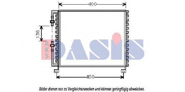 AKS DASIS 012040N Конденсатор, кондиционер