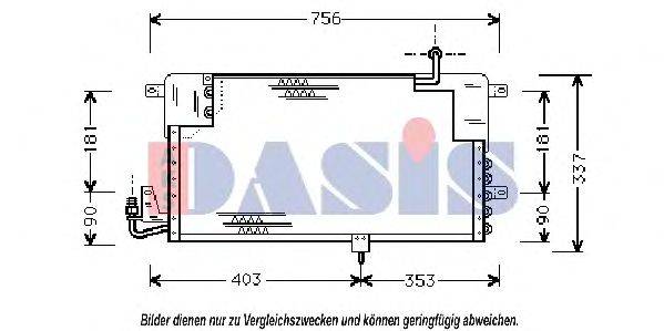 AKS DASIS 042130N Конденсатор, кондиционер