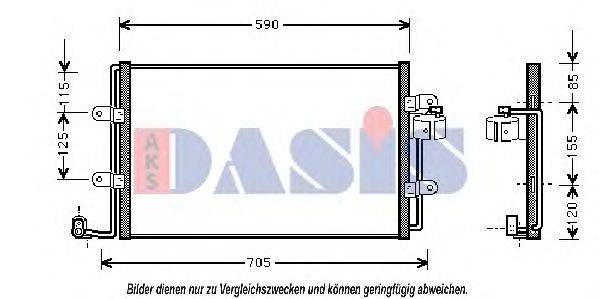 AKS DASIS 042210N Конденсатор, кондиционер