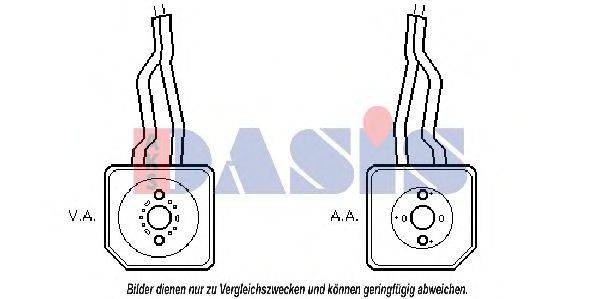 AKS DASIS 046007N масляный радиатор, двигательное масло