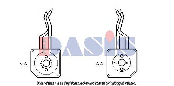 AKS DASIS 046008N масляный радиатор, двигательное масло