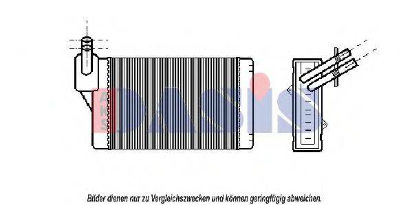 AKS DASIS 049030N Теплообменник, отопление салона
