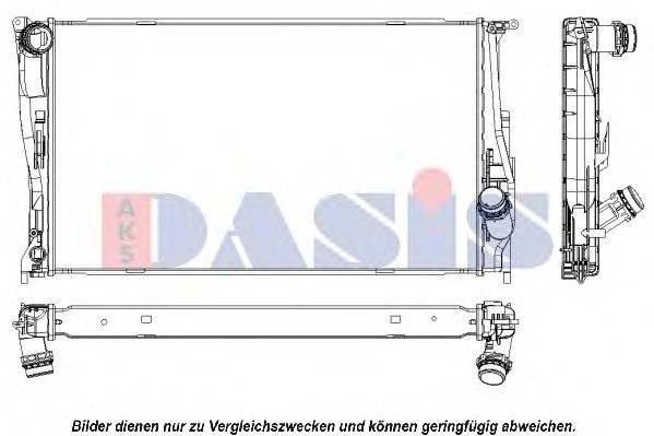 AKS DASIS 050044N Радиатор, охлаждение двигателя