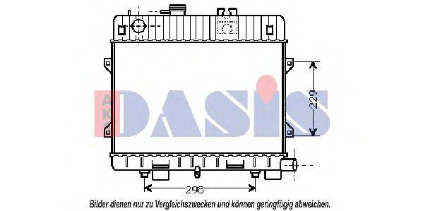 AKS DASIS 050340N Радиатор, охлаждение двигателя