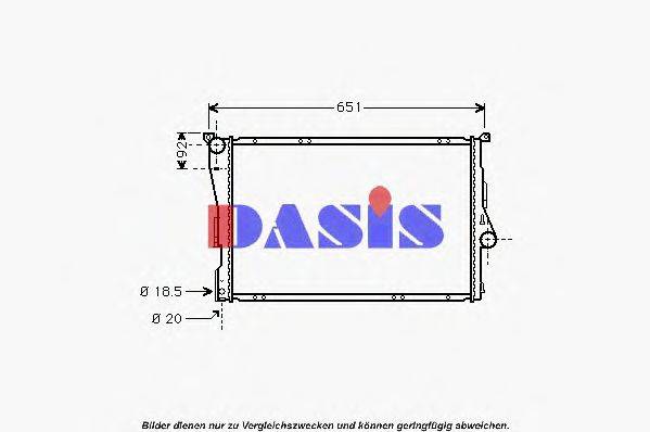 AKS DASIS 050390N Радиатор, охлаждение двигателя