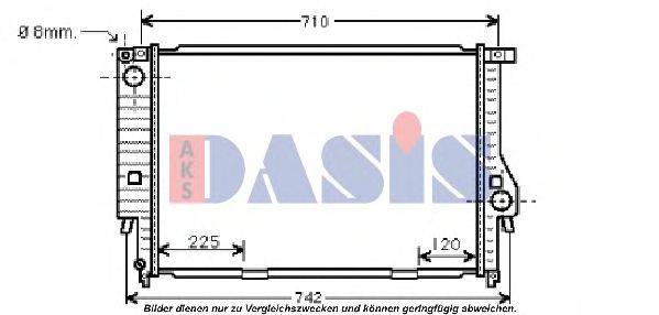 AKS DASIS 050500N Радиатор, охлаждение двигателя