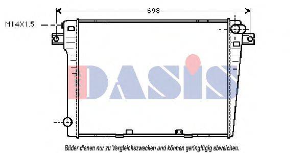AKS DASIS 050820N Радиатор, охлаждение двигателя
