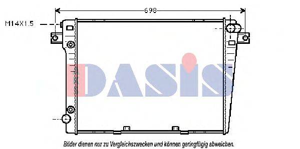 AKS DASIS 050830N Радиатор, охлаждение двигателя