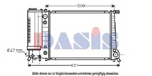 AKS DASIS 050860N Радиатор, охлаждение двигателя
