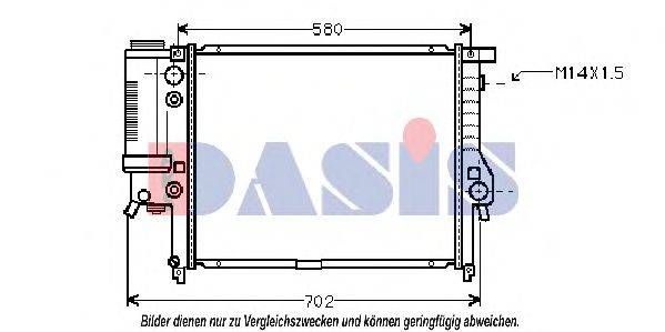 AKS DASIS 050950N Радиатор, охлаждение двигателя
