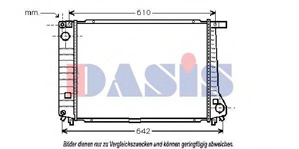 AKS DASIS 050960N Радиатор, охлаждение двигателя