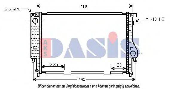 AKS DASIS 051510N Радиатор, охлаждение двигателя