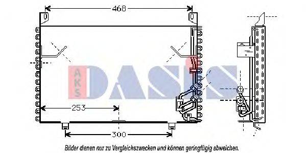 AKS DASIS 051920N Конденсатор, кондиционер