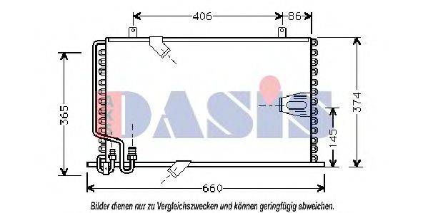AKS DASIS 052090N Конденсатор, кондиционер